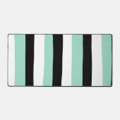 Stripes inégales - Mint vert, blanc et noir (Recto)