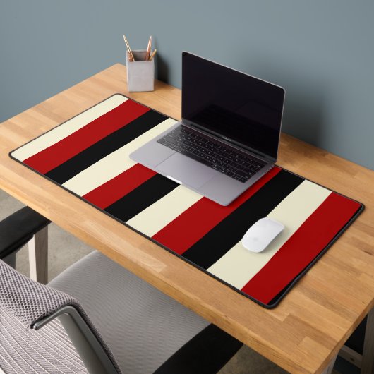 Stripes inégales - Rouge et Crème (Bureau 2)