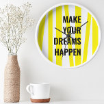 Stripes Jaunes Modernes & Faites Votre Rêve<br><div class="desc">Stripes Jaunes Modernes & Faites Votre Rêve</div>