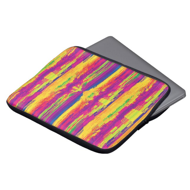 Stripes..... Laptop Sleeve (Voorkant top)