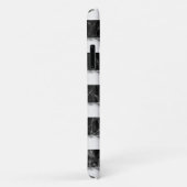 Stripes met zwart en grijs gemarmerd Case-Mate iPhone case (Achterkant/rechts)