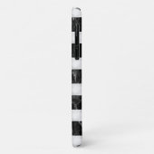 Stripes met zwart en grijs gemarmerd Case-Mate iPhone case (Achterkant/links)