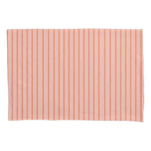 Stripes Modern Coral Peach Minimalist Elegance Kussensloop (Voorkant)