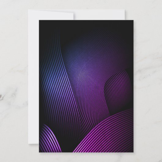 Stripes modernes Invitation 21e anniversaire (Dos)