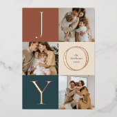 Stripes modernes JOIE Neutre Photo de vacances (Recto)