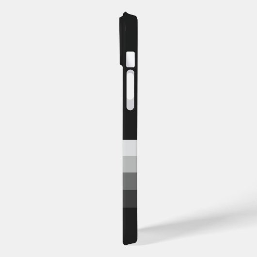 Stripes modernes Monogramme iPhone 14 Coque (Verso / Gauche)