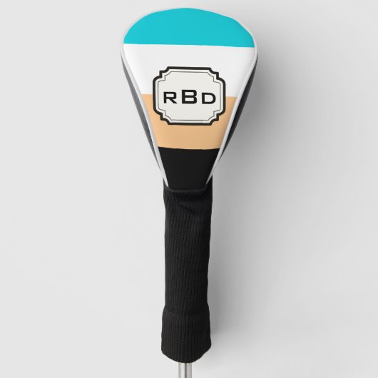 Stripes Monogram Golfheadcover (Voorkant)