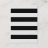 Stripes Monogram Trendy Chic Visitekaartje (Achterkant)