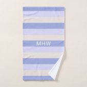 Stripes Motif Custom Monogram ensemble de serviett (Serviette à main)