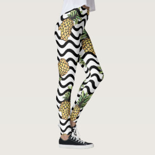 Stripes Motif - Leggings ananas