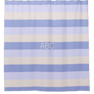 Stripes Motif personnalisé monogramme rideau de do