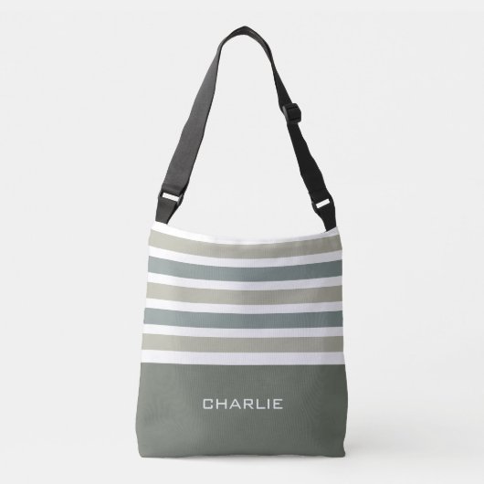 Stripes Motif sacs monogramme personnalisés (Devant)