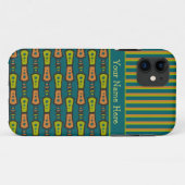 Stripes, Motif tribal, Turquoise : Coque iPhone 5/ (Dos (Horizontal))