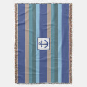 Stripes nautiques lancer la couverture (devant Vertical)