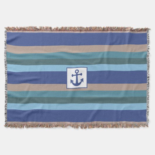Stripes nautiques lancer la couverture (Devant)