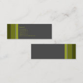 Stripes nr. 0011 mini visitekaartje (Voorkant / Achterkant)