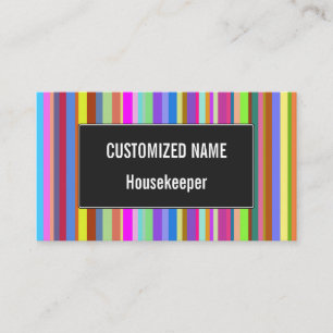 Stripes of Various Colors Business Card Visitekaartje