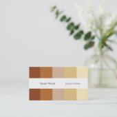 Stripes Palette Visitekaartje (warm) (Staand voorkant)