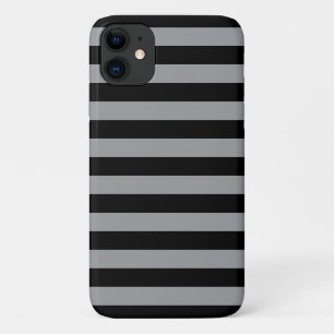 Stripes (parallelle lijnen) — grijs iPhone 11 hoesje