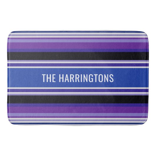 Stripes patroon aangepaste badmatten (Voorkant)