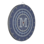 Stripes Patroon aangepaste monogram dart board Dartbord (Voorkant Links)