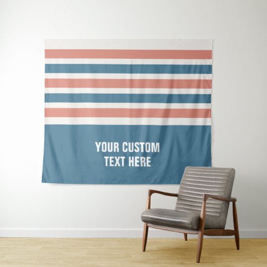Stripes patroon aangepaste teksttapestries wandkleed (In Situ (horizontaal))