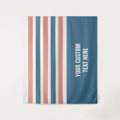 Stripes patroon aangepaste teksttapestries wandkleed (Voorkant)