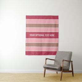 Stripes patroon aangepaste teksttapestries wandkleed