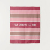 Stripes patroon aangepaste teksttapestries wandkleed (Voorkant)