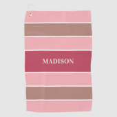 Stripes Pattern-label: golfhanddoek (Voorkant)