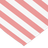 Stripes Pattern Light Coral Korte Tafelloper (Hoek)