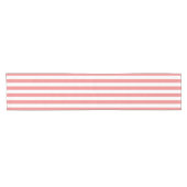 Stripes Pattern Light Coral Korte Tafelloper (Horizontaal)