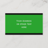 Stripes Pattern smalle zwart + uw rug. en tekst Visitekaartje (Achterkant)