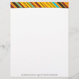 Stripes Personal Letterhead Briefhoofd Sjabloon
