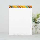 Stripes Personal Letterhead Briefhoofd Sjabloon (Staand voorkant)
