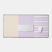 Stripes Pop Couleur - Rose Pastel, Jaune & Violet (Clavier et souris)