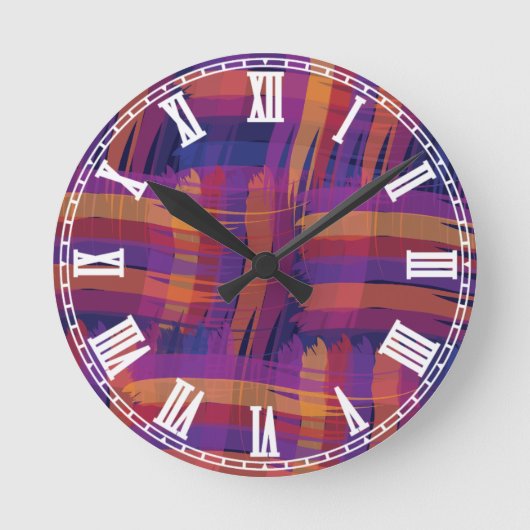 Stripes Ronde Klok (Voorkant)