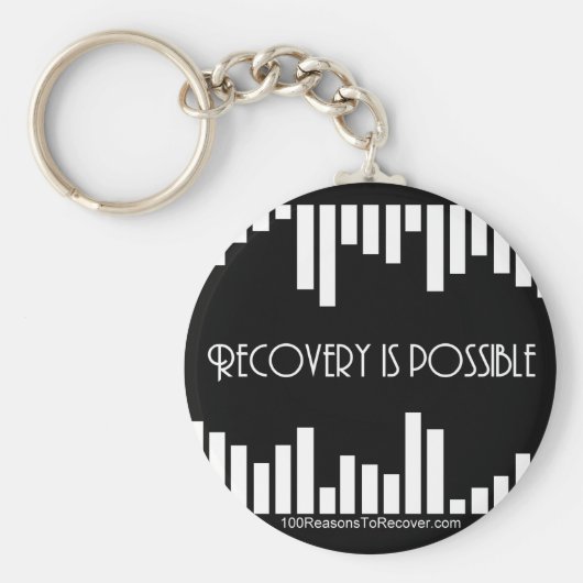 Stripes Round Sleutelhanger (Voorkant)