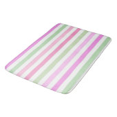 Stripes, roze, groen badmat (Gekanteld)