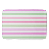 Stripes, roze, groen badmat (Voorkant)