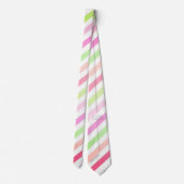Stripes, roze, groene stropdas (Achterkant)