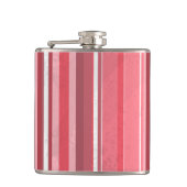 Stripes Roze Heupfles (Voorkant)