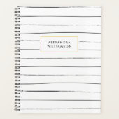 Stripes Sketchy Planner Personnalisé (Devant)
