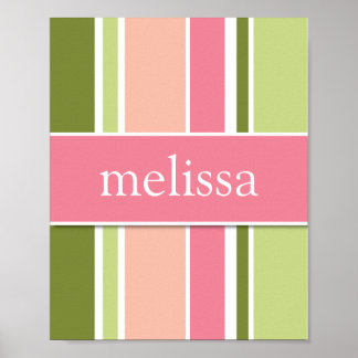 Stripes Specialized Wall Art, sherbert Poster