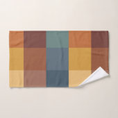 STRIPES TERRESTRES ET MOTIFS GÉOMÉTRIQUES (Serviette à main)