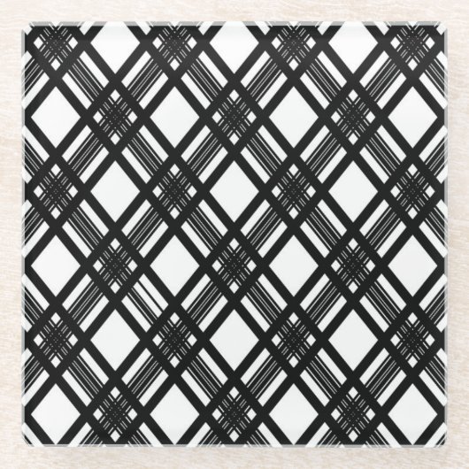 Stripes Texture Glazen Onderzetter (Voorkant)