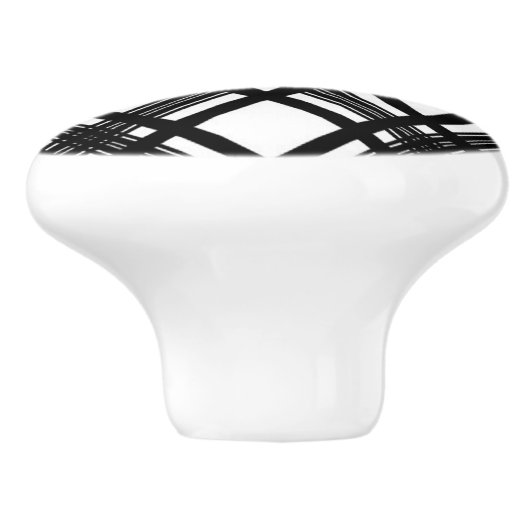 Stripes Texture Keramische Knop (Zijkant)