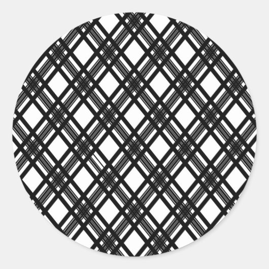 Stripes Texture Ronde Sticker (Voorkant)