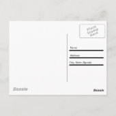 Stripes van bruin en Aqua Briefkaart (Achterkant)