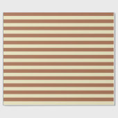 Stripes van bruin en beige cadeaupapier (Vlak)
